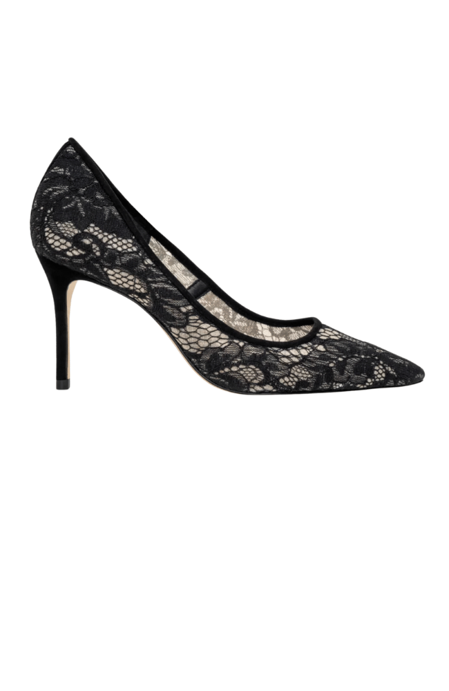 MAELLE BLACK LACE PUMP-L'AGENCE-FLOW BY NICOLE CANADA