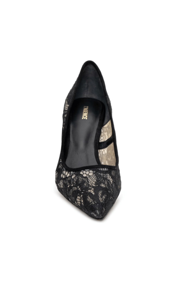 MAELLE BLACK LACE PUMP-L'AGENCE-FLOW BY NICOLE CANADA