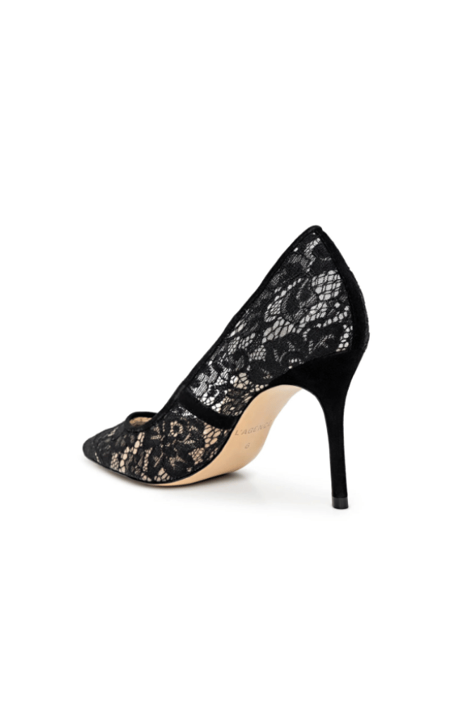 MAELLE BLACK LACE PUMP-L'AGENCE-FLOW BY NICOLE CANADA