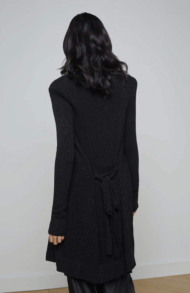 NOE DOUBLE BREASTED CARDIGAN in NOIR-L'AGENCE-FLOW BY NICOLE CANADA