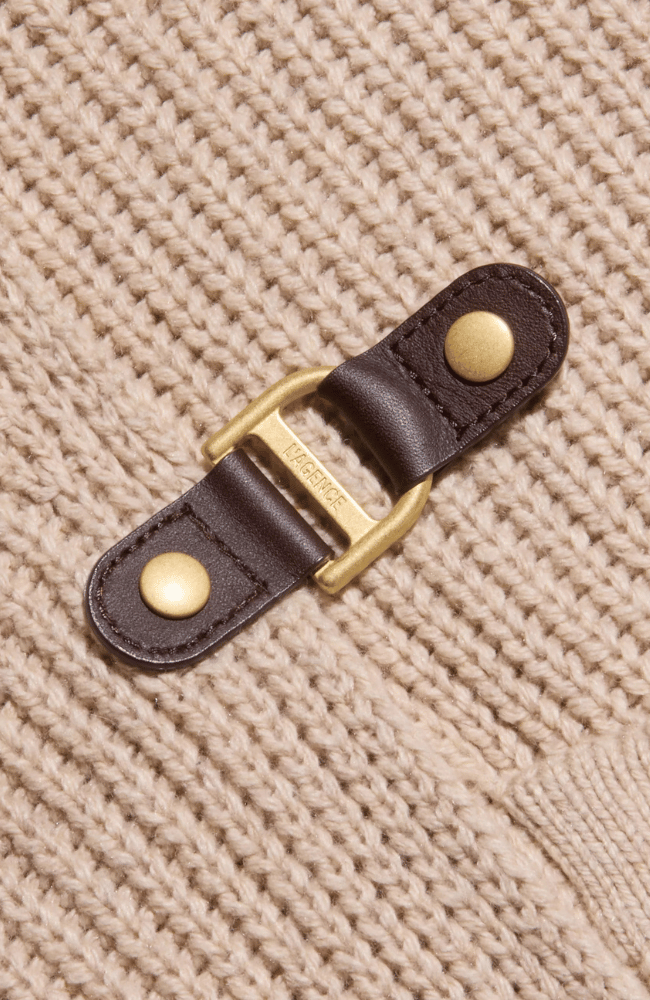 ORIELLE LONG CARDIGAN in ALMOND MILK