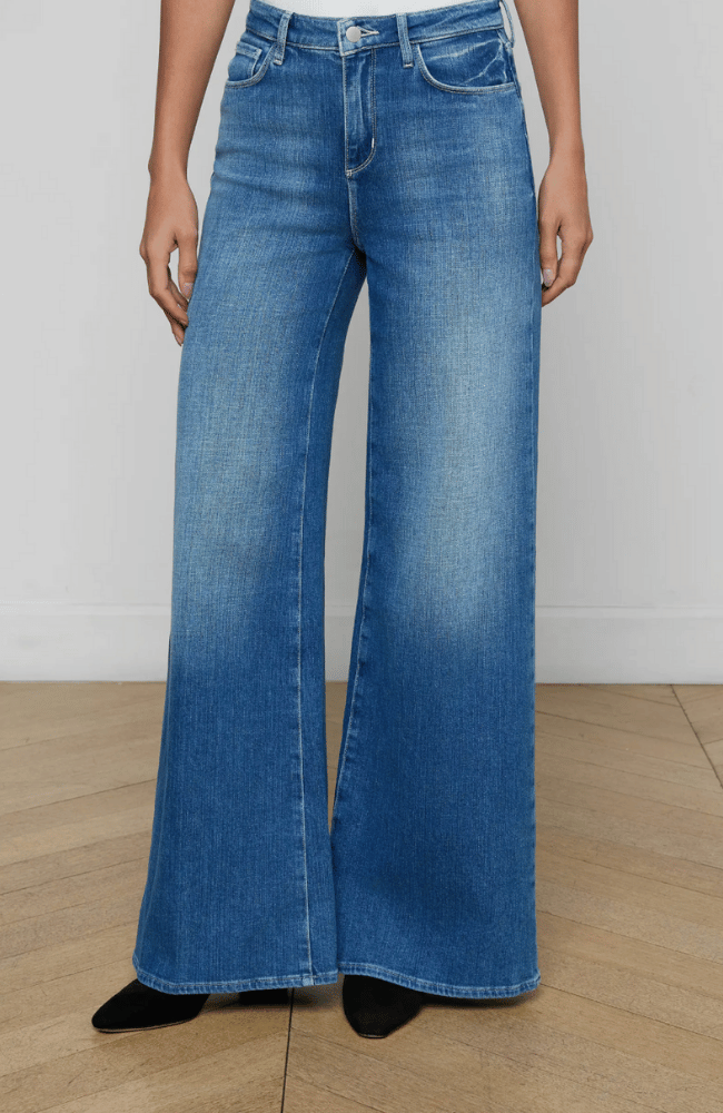QUINCY HIGH RISE WIDE LEG JEAN in CASTRO-L'AGENCE-FLOW BY NICOLE CANADA