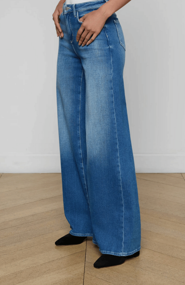 QUINCY HIGH RISE WIDE LEG JEAN in CASTRO-L'AGENCE-FLOW BY NICOLE CANADA
