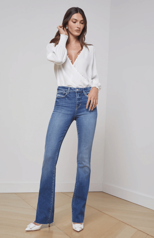 RUTH STRAIGHT LEG JEAN in CAMBRIDGE-L'AGENCE-FLOW BY NICOLE CANADA