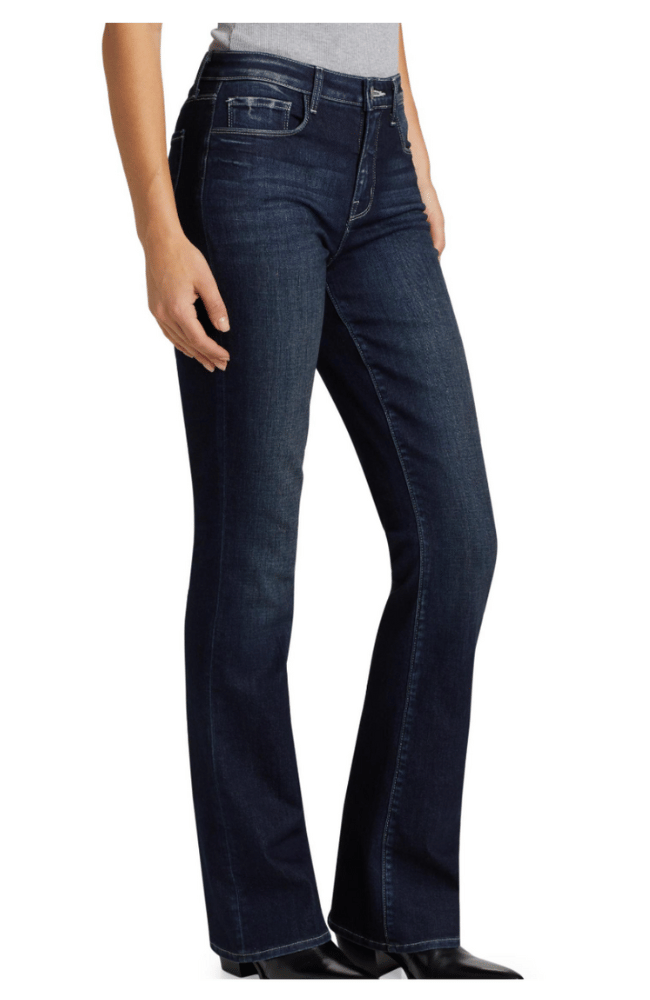 SELMA HIGH RISE SLEEK BABY BOOT JEAN in CREST-L'AGENCE-FLOW BY NICOLE CANADA