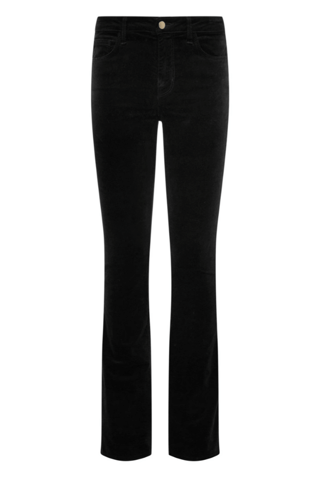 STEVIE VELVET JEAN in NOIR-L'AGENCE-FLOW BY NICOLE CANADA