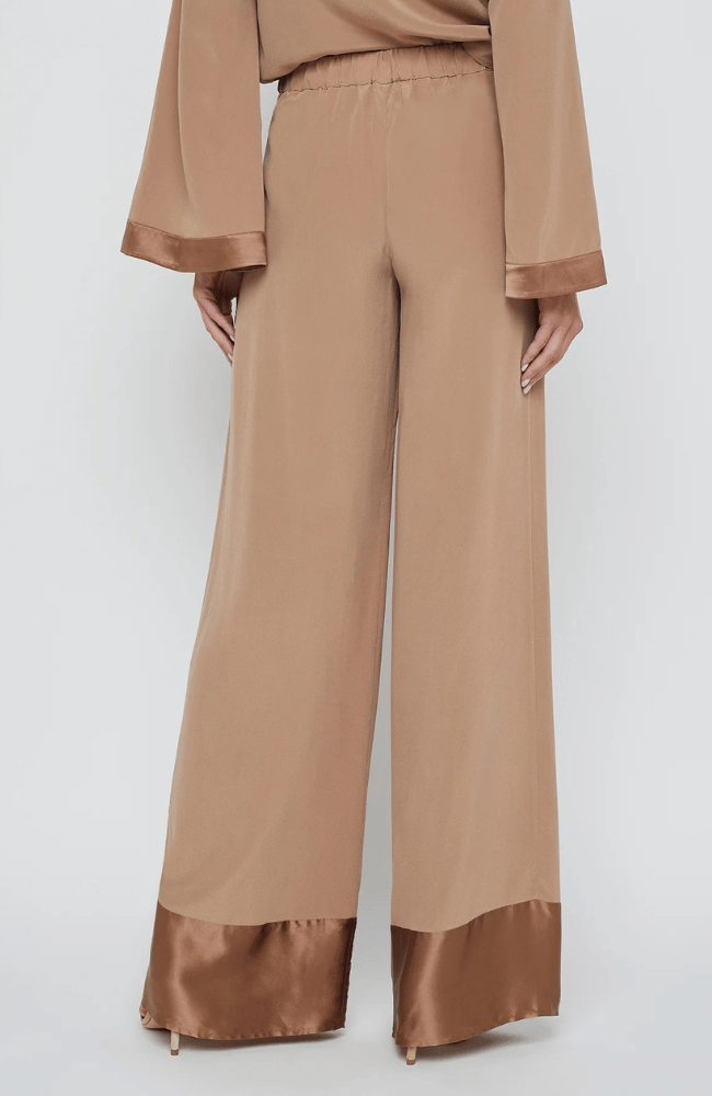 TAVIA PULL ON TROUSER in CHOCOLATE MALT-L'AGENCE-FLOW BY NICOLE CANADA