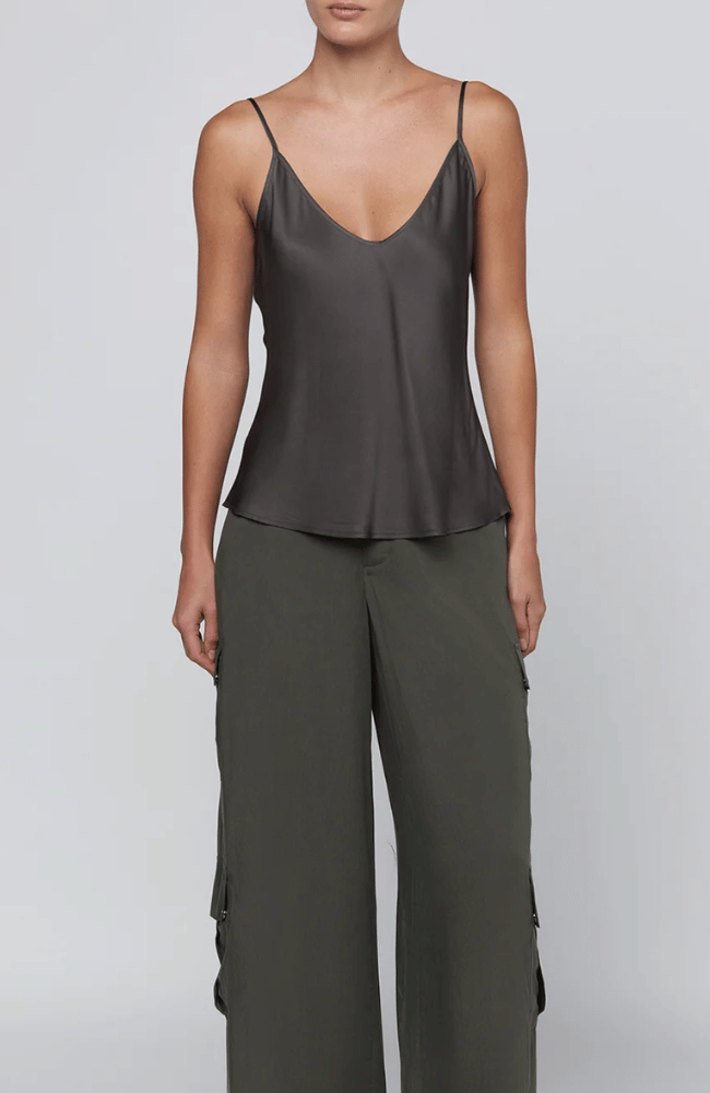 THE LEXI CAMISOLE in ASH OLIVE-L'AGENCE-FLOW BY NICOLE CANADA