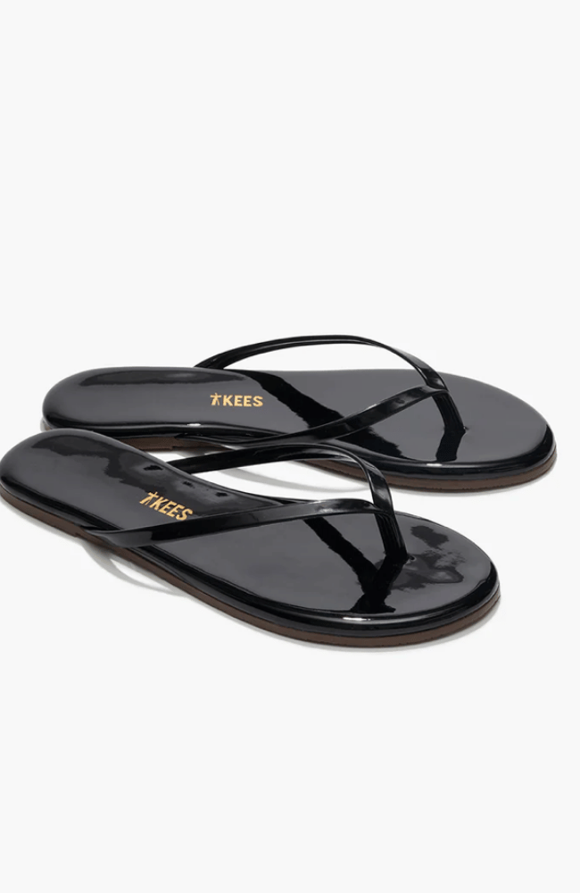 LILY GLOSSES FLIP FLOP in LICORICE-TKEES-FLOW BY NICOLE CANADA