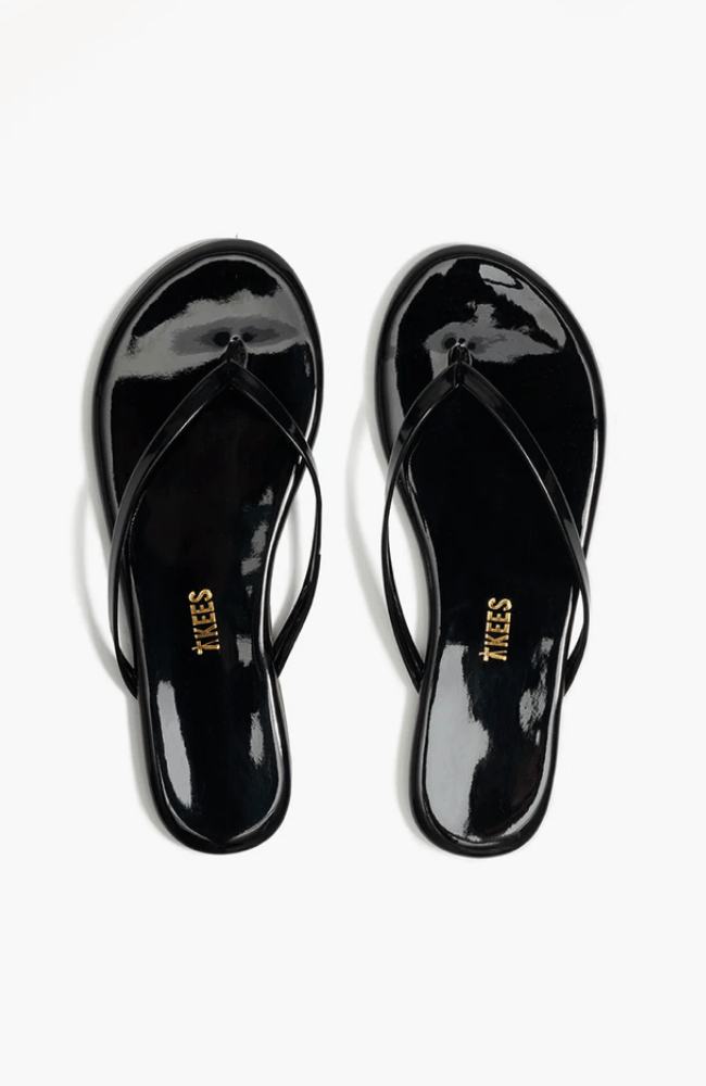 LILY GLOSSES FLIP FLOP in LICORICE-TKEES-FLOW BY NICOLE CANADA