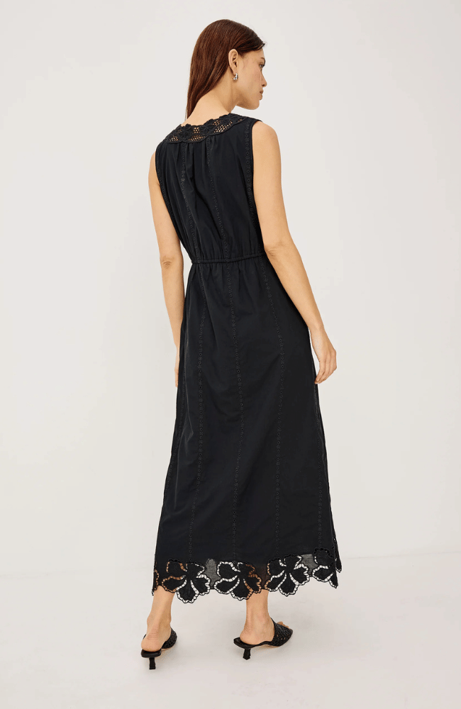 LORINA DRESS in BLACK-RAILS-FLOW BY NICOLE CANADA