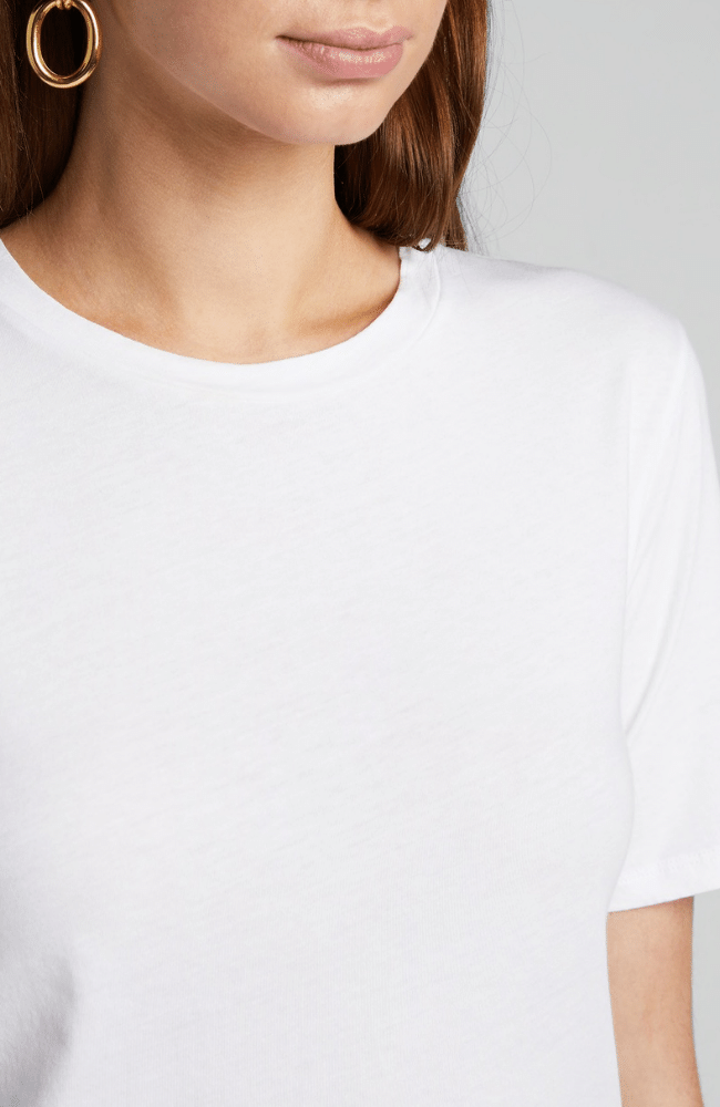 COTTON SILK SEMI RELAXED CREW BLANC-MAJESTIC FILATURES-FLOW BY NICOLE CANADA