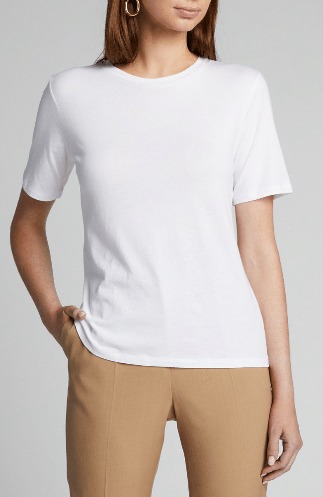 COTTON SILK SEMI RELAXED CREW BLANC-MAJESTIC FILATURES-FLOW BY NICOLE CANADA