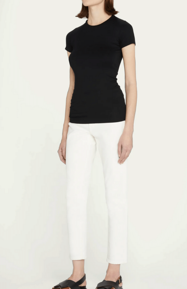 SOFT TOUCH CREWNECK TEE in NOIR-MAJESTIC FILATURES-FLOW BY NICOLE CANADA