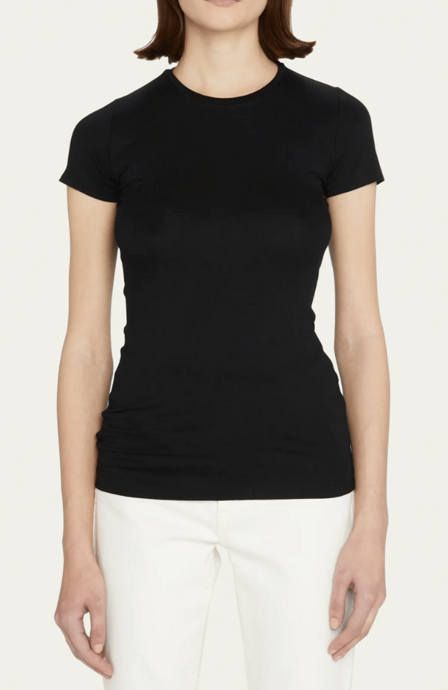 SOFT TOUCH CREWNECK TEE in NOIR-MAJESTIC FILATURES-FLOW BY NICOLE CANADA