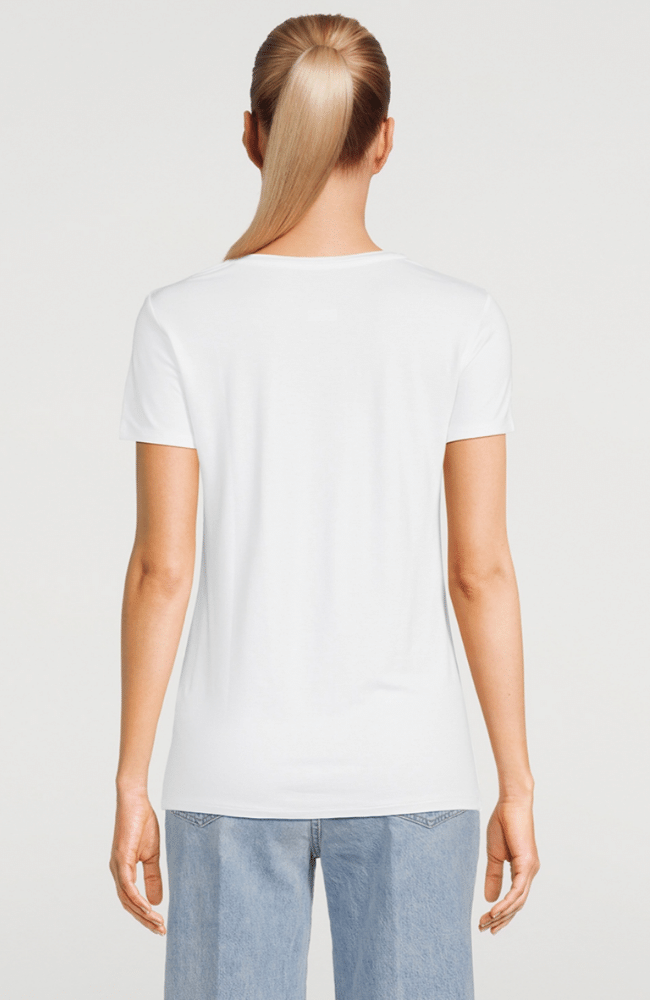 SOFT TOUCH CREWNECK TEE in WHITE-MAJESTIC FILATURES-FLOW BY NICOLE CANADA