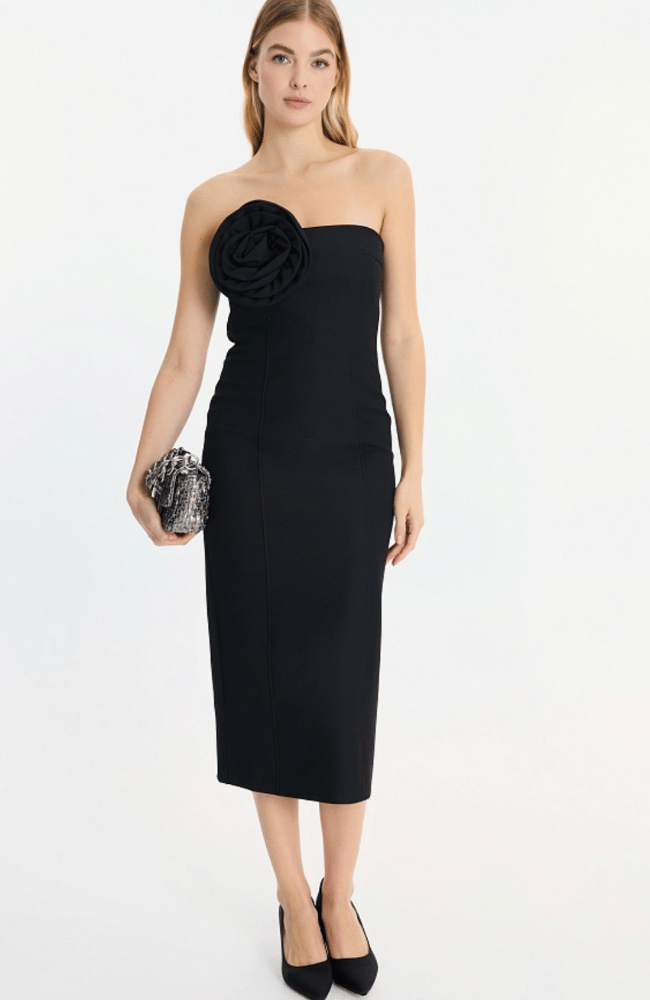 DOMEZ DRESS in BLACK-MARELLA by MAX MARA-FLOW BY NICOLE CANADA