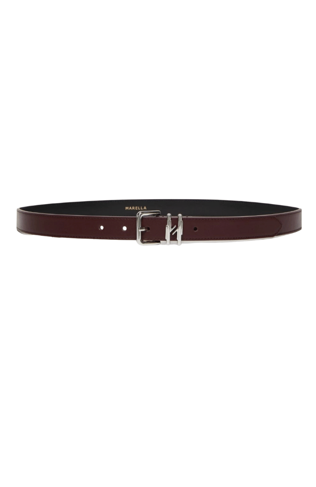 EDERA BELT in BORDEAUX-MARELLA by MAX MARA-FLOW BY NICOLE CANADA