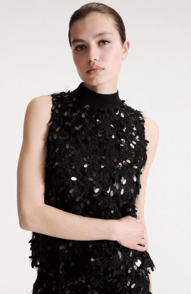 MLLGIOIOSA TOP in BLACK-MARELLA by MAX MARA-FLOW BY NICOLE CANADA