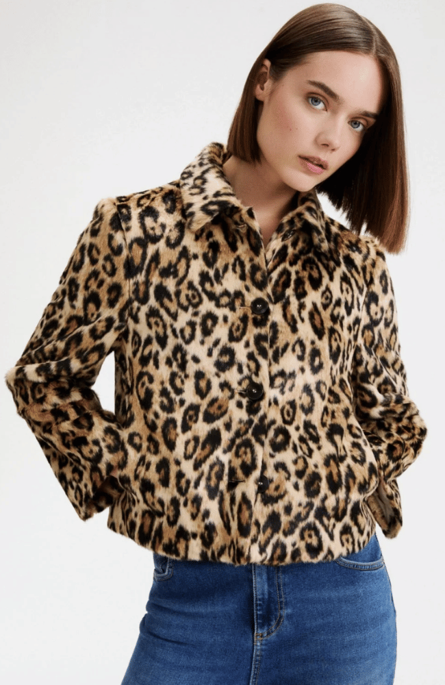 MLSANGEL JACKET in ANIMAL PRINT-MARELLA by MAX MARA-FLOW BY NICOLE CANADA