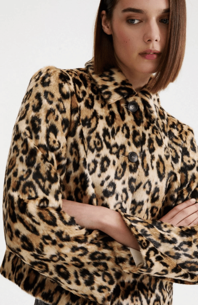 MLSANGEL JACKET in ANIMAL PRINT-MARELLA by MAX MARA-FLOW BY NICOLE CANADA
