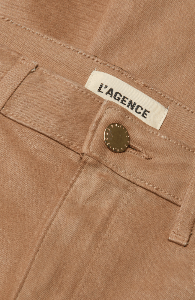 MARTY COATED FLARE JEAN in CAPPUCCINO COATED-L'AGENCE-FLOW BY NICOLE CANADA