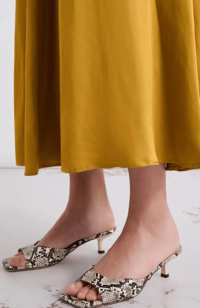 MLACONIO PYTHON PRINT MULES-MARELLA by MAX MARA-FLOW BY NICOLE CANADA