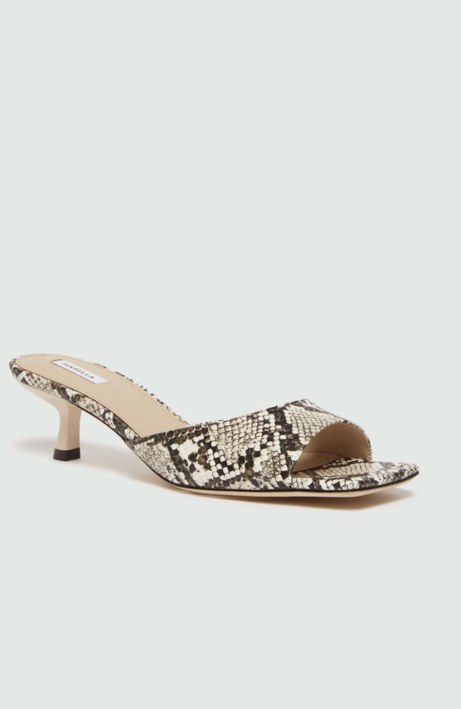 MLACONIO PYTHON PRINT MULES-MARELLA by MAX MARA-FLOW BY NICOLE CANADA