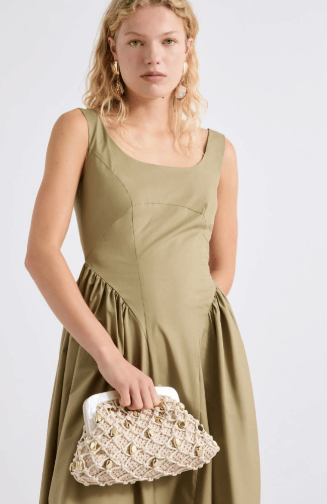MLAFASCIA WOVEN RAFFIA CLUTCH-MARELLA by MAX MARA-FLOW BY NICOLE CANADA