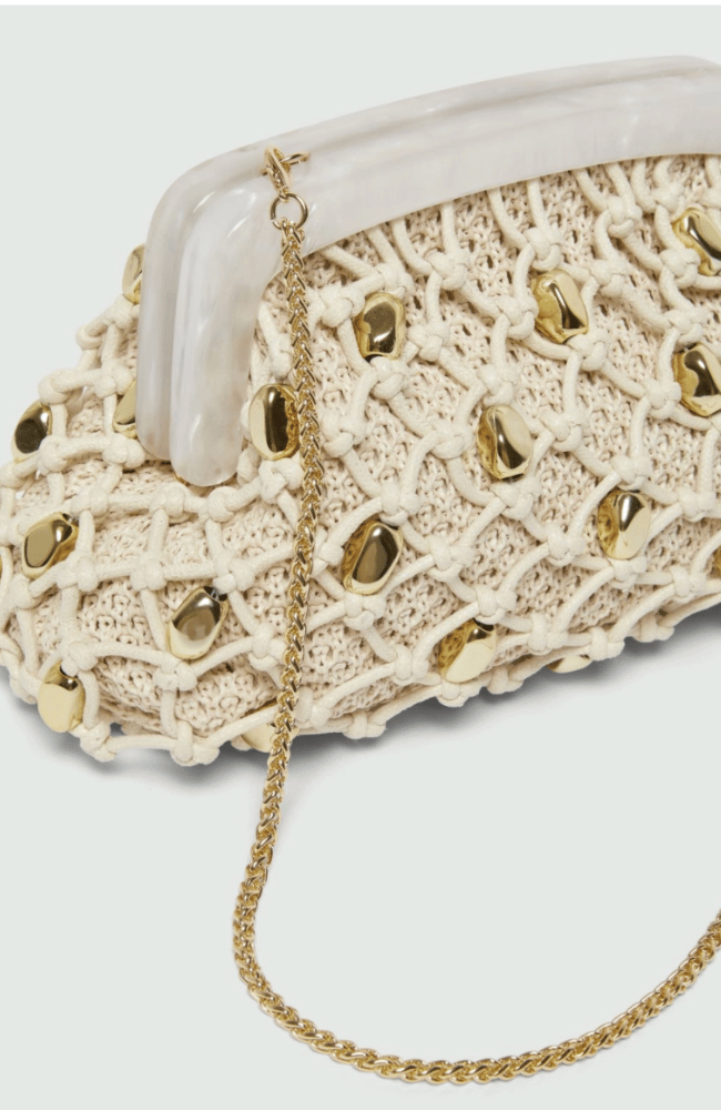 MLAFASCIA WOVEN RAFFIA CLUTCH-MARELLA by MAX MARA-FLOW BY NICOLE CANADA