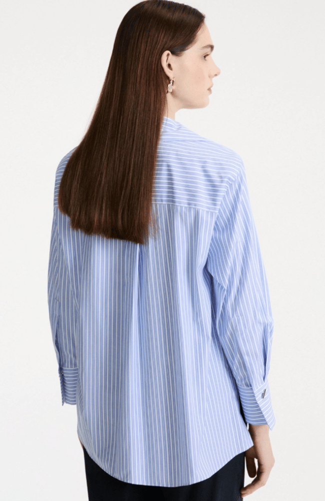 MLSTABARI STRIPED SHIRT in LIGHT BLUE-MARELLA by MAX MARA-FLOW BY NICOLE CANADA