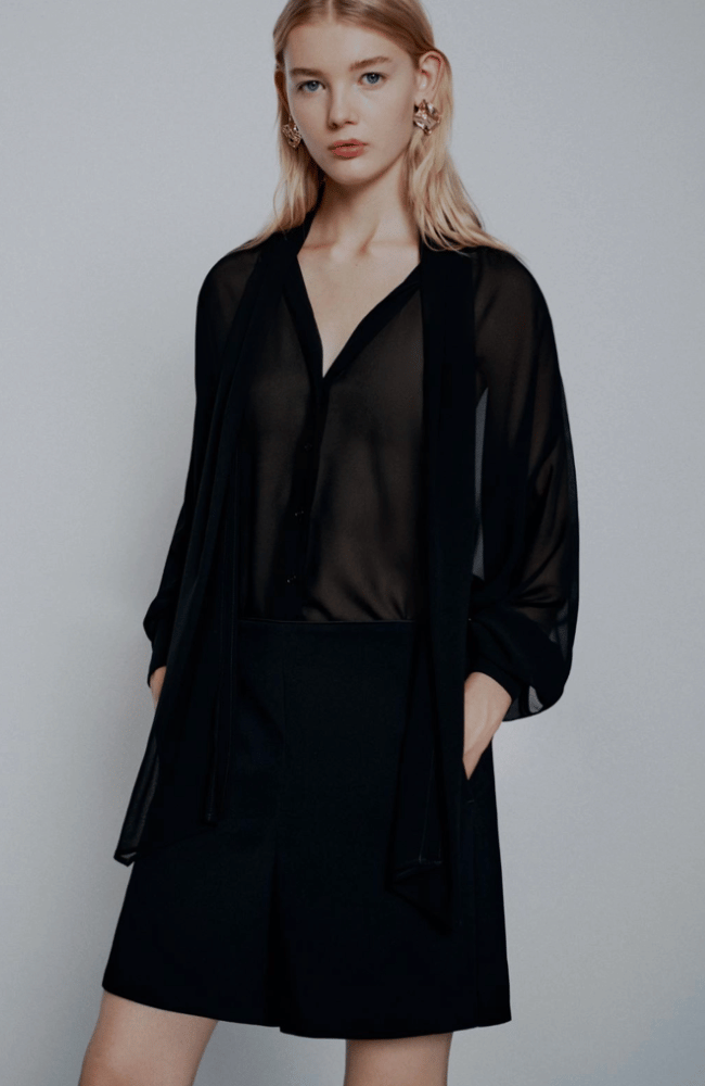 MLTELODIA SHORTS in BLACK-MARELLA by MAX MARA-FLOW BY NICOLE CANADA
