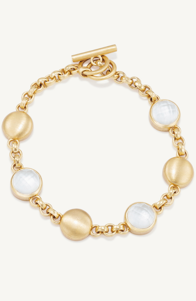 MONTEREY CHAIN BRACELET in IRIDESCENT PEARL-DEAN DAVIDSON-FLOW BY NICOLE CANADA