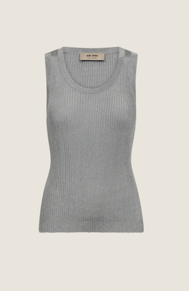 MM RELENA IMANJA KNIT TANK TOP in SILVER-MOS MOSH-FLOW BY NICOLE CANADA