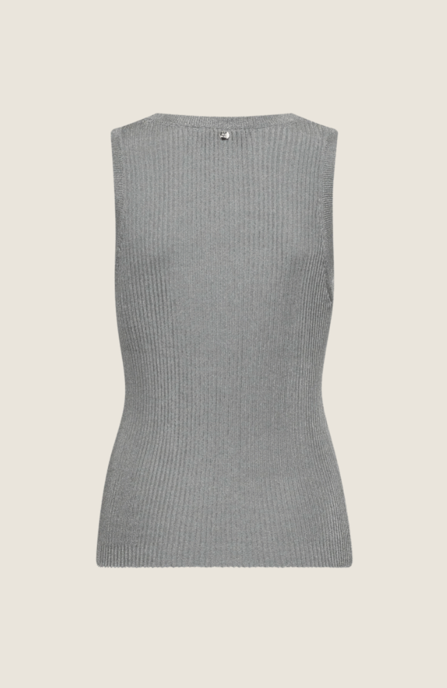 MM RELENA IMANJA KNIT TANK TOP in SILVER-MOS MOSH-FLOW BY NICOLE CANADA