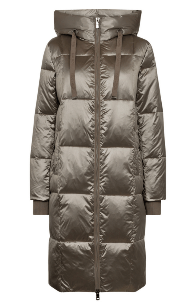 NOVA METALLIC DOWN JACKET in BRINDLE-MOS MOSH-FLOW BY NICOLE CANADA