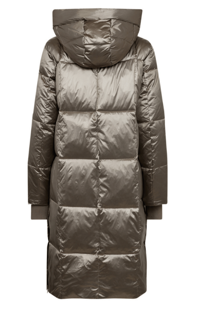 NOVA METALLIC DOWN JACKET in BRINDLE-MOS MOSH-FLOW BY NICOLE CANADA