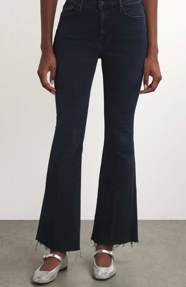 THE WEEKENDER FRAY in CHIP ON MY SHOULDER-MOTHER DENIM-FLOW BY NICOLE CANADA