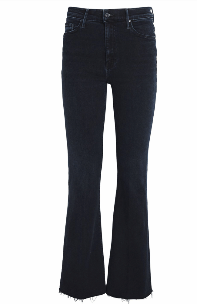 THE WEEKENDER FRAY in CHIP ON MY SHOULDER-MOTHER DENIM-FLOW BY NICOLE CANADA