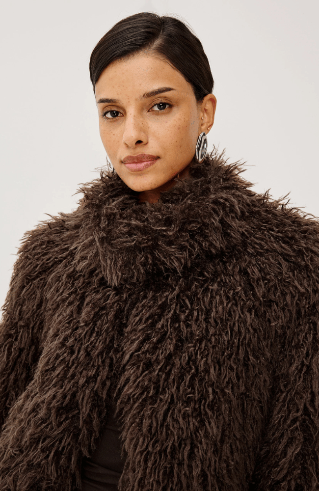 BLISSE COAT in ESPRESSO-RAILS-FLOW BY NICOLE CANADA