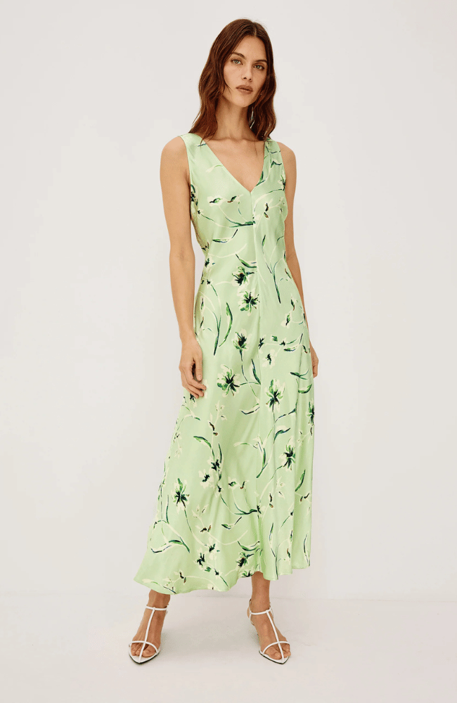 CAMELLIA DRESS in MINT LINNEA-RAILS-FLOW BY NICOLE CANADA