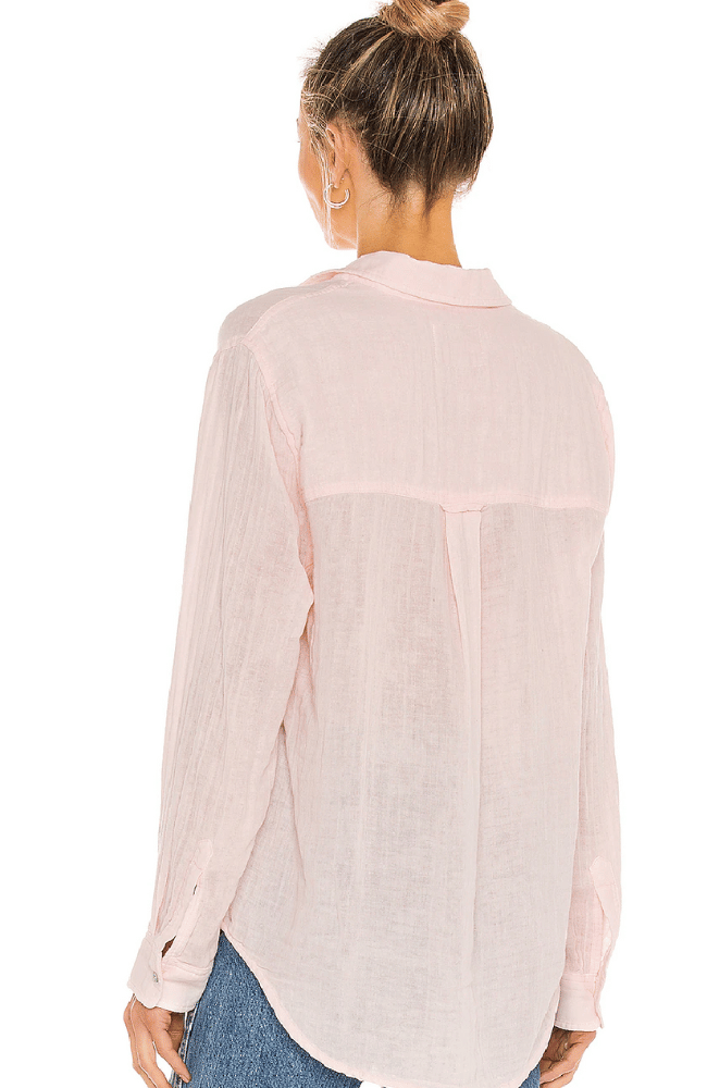 ELLIS SHIRT in PETAL PINK-RAILS-FLOW BY NICOLE CANADA
