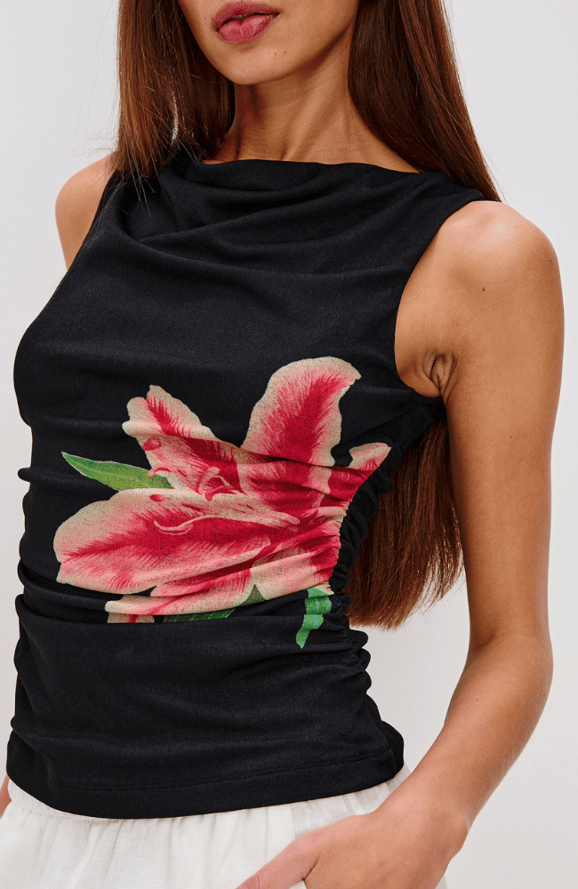 FETE TOP in PEACH LILY-RAILS-FLOW BY NICOLE CANADA