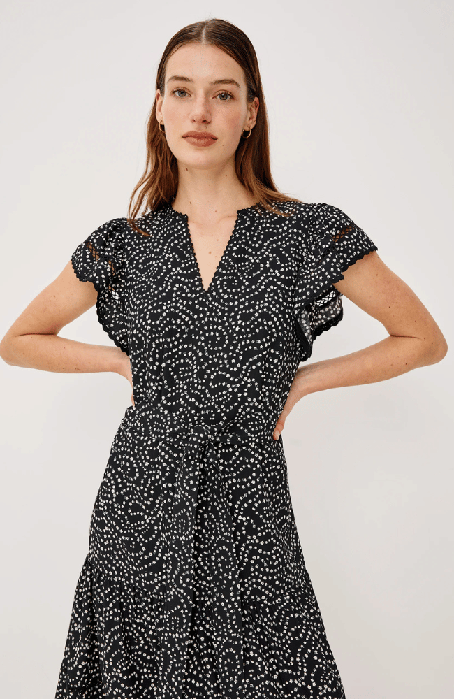 GIA DRESS in MINI CHAIN DAISIES-RAILS-FLOW BY NICOLE CANADA