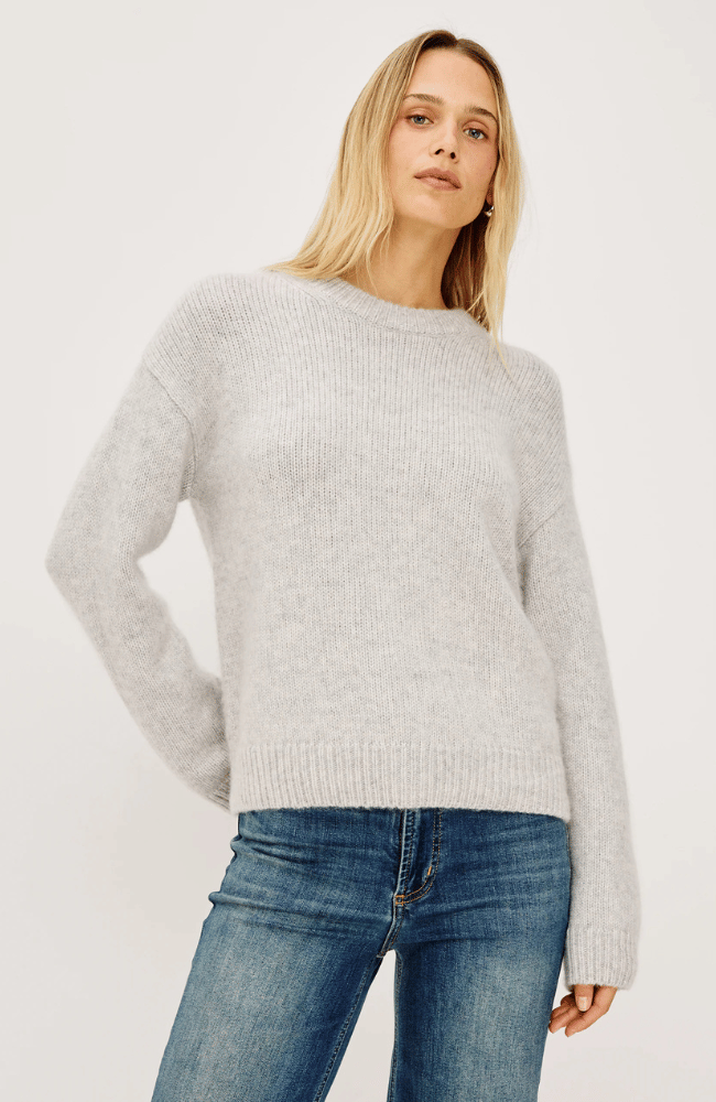 HELLY SWEATER in HEATHER GREY-RAILS-FLOW BY NICOLE CANADA