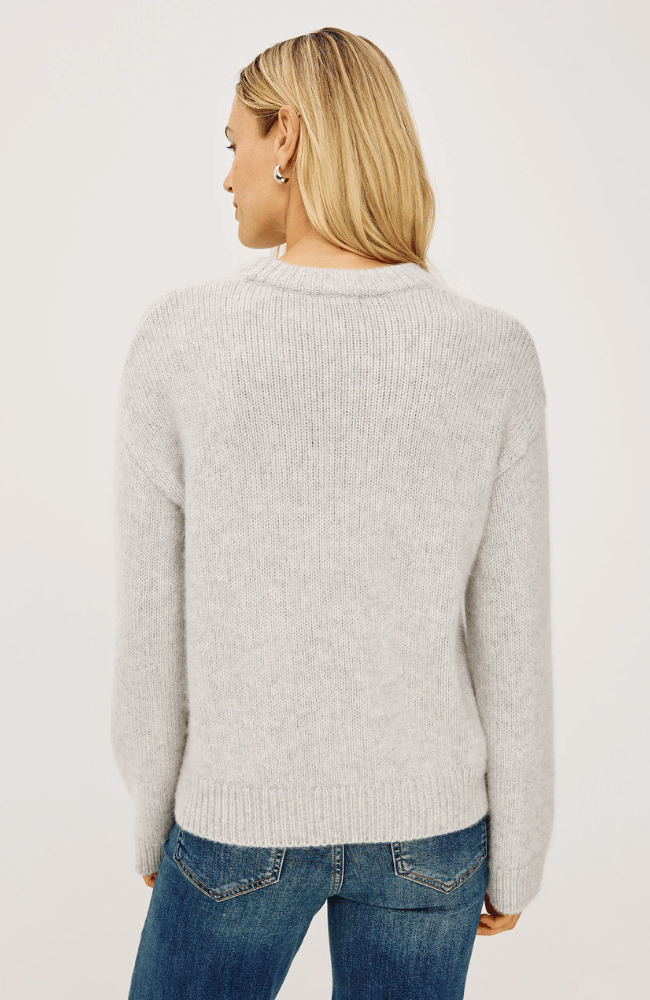 HELLY SWEATER in HEATHER GREY-RAILS-FLOW BY NICOLE CANADA