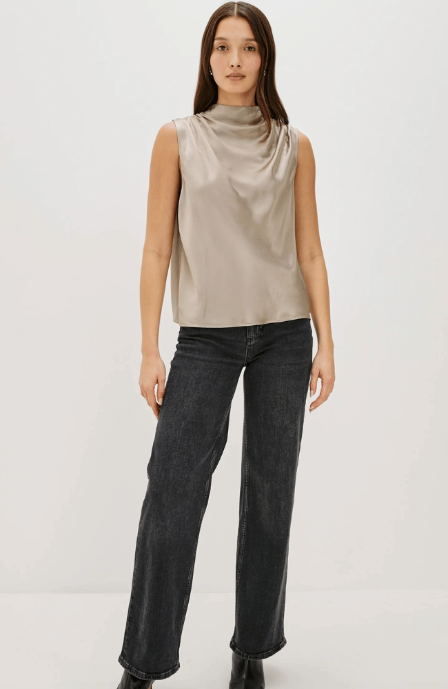 KALEEN TOP in MINK-RAILS-FLOW BY NICOLE CANADA