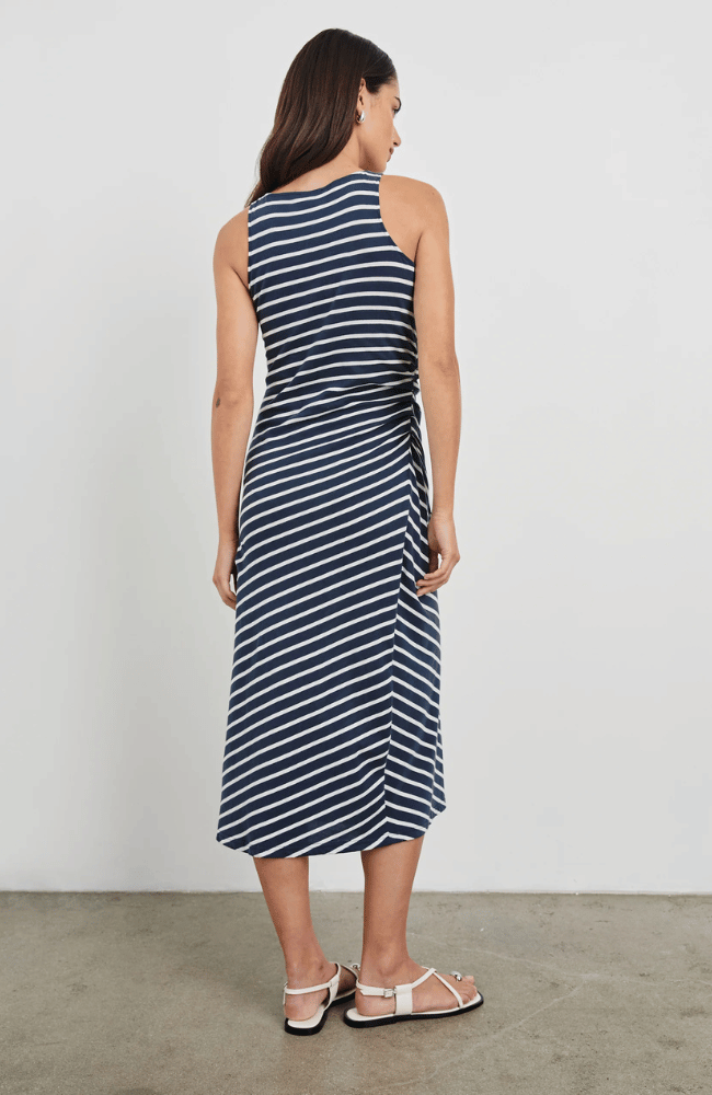 MAX DRESS in NAUTICAL STRIPE-RAILS-FLOW BY NICOLE CANADA