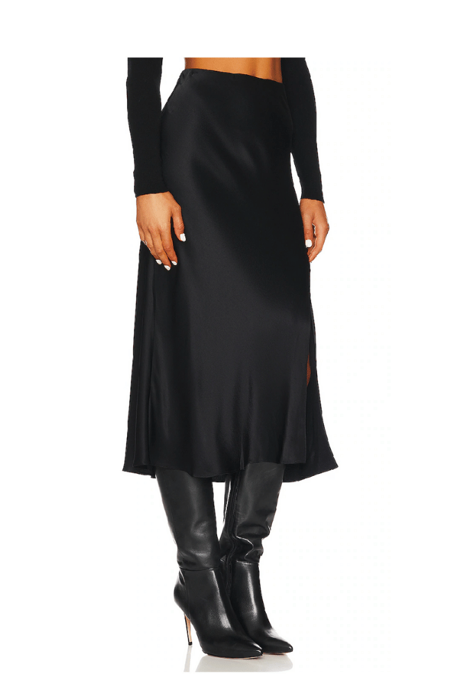MAYA SKIRT in BLACK-RAILS-FLOW BY NICOLE CANADA