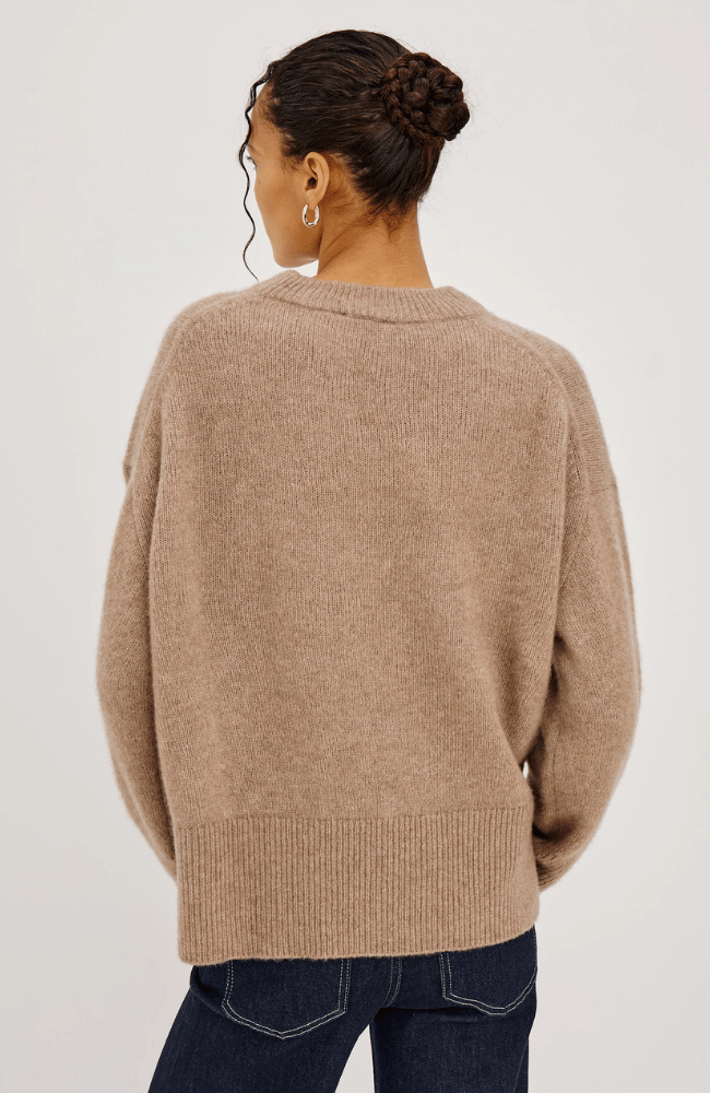 MIRANDA SWEATER in OATMEAL-RAILS-FLOW BY NICOLE CANADA